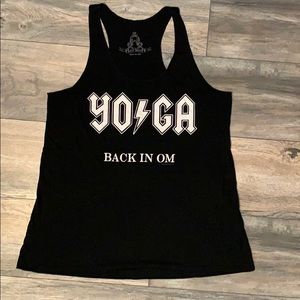 Black Racerback Yoga Tank